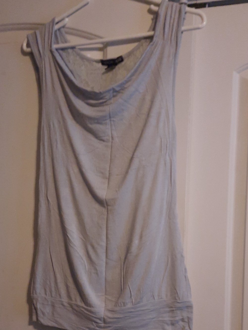 American Dream Light Gray Sleeveless Tank Top